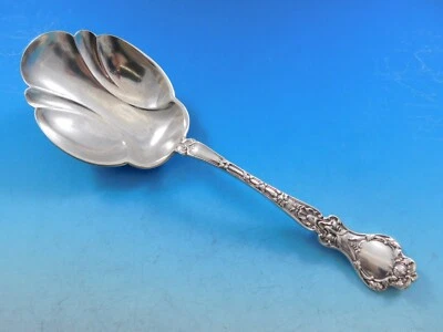 Ложка ягодная винтажная Nuremburg от Alvin серебро 9 дюймов сервиз столовых приборов - Изображение 1 из 4