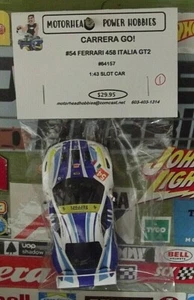 CARRERA GO 1:43, #54 FERRARI 458 ITALIA GT2 SLOT CAR, #64157, (1) - Picture 1 of 4