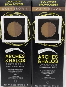 Lot Of 2 Duo Luxury Brow Powder - Warm Brown by Arches and Halos - Picture 1 of 1