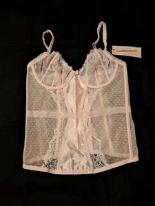 Stella McCartney Mia Loving Floral White Corset Sz M Medium NWT $300 Lingerie - Picture 1 of 4