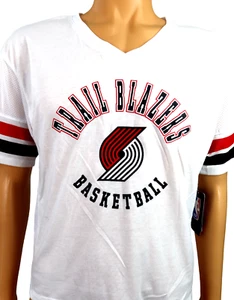 Women's Portland Trail Blazers NBA Basketball V Neck Jersey Shirt Juniors L NWT - Picture 1 of 4