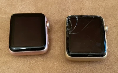 Apple Watch Series 1 for Parts or repair gold rose 42 MM 32 MM lot pair 2 - Image 1 of 4