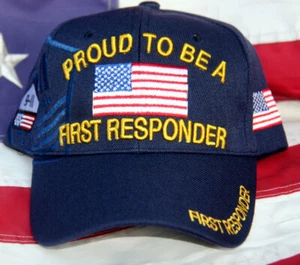 GORRA PIN UP ORGULLOSA DE SER UNA PRIMERA RESPUESTA SOMBRERO POLICÍA BOMBEROS EMT MÉDICO HIELO SHERIFF N - Imagen 1 de 4