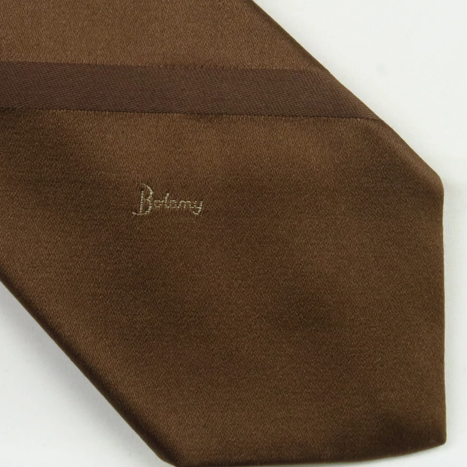 Vintage Botany 500 Brown Striped Monochrome Neck Tie 55"x3.25" Short Classic - Image 1 of 4