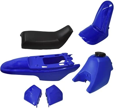 Yamaha PW50 PY50 PW 50 Blue Plastic Fender Body Seat Gas Tank Kit Pit Dirt Bike - Image 1 of 4