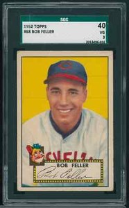1952 TOPPS #88 BOB FELLER CLEVELAND INDIANS SGC 3 VG B4