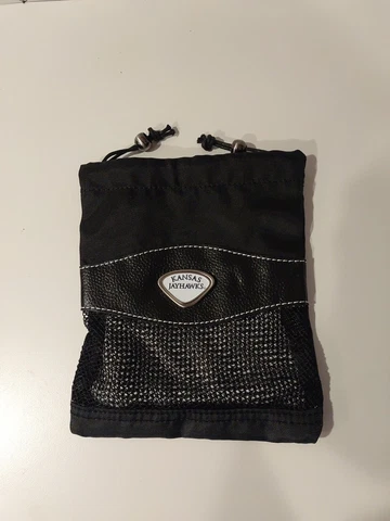 Kansas Jayhawks Alumni Valuables Bag ***NEW*** Leather & Mesh Material Cover