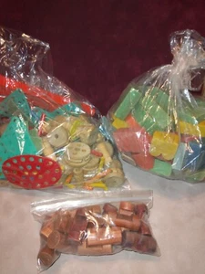 Huge lot Vintage Lincoln Logs Tinker Toys building blocks antique wood plastic - Picture 1 of 5