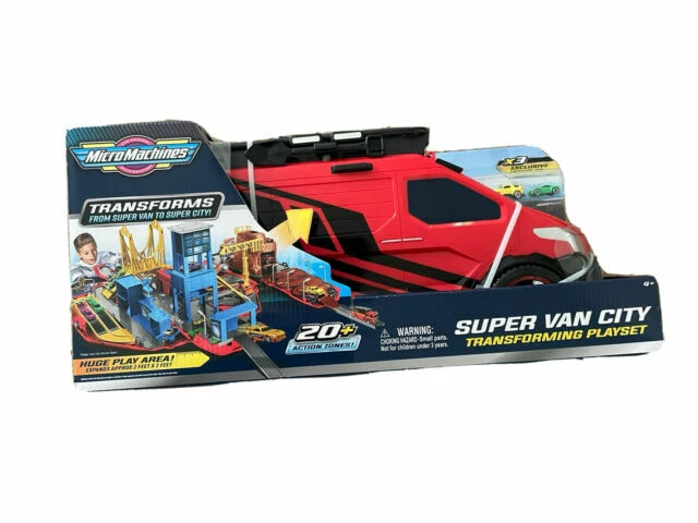 Micro Machines Super Van City 3-Vehicle Playset