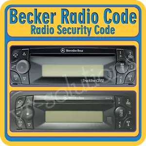 Becker Radio Unlock Code CD BE6050 BE6051 BE6052 key BE6047 BE6054 BE6049 BE6053 - Picture 1 of 2
