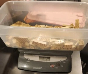 One Pound Lot of Various Assorted Light Tan/Beige LEGO Pieces - Picture 1 of 6