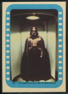 1983 Topps Star Wars Return of the Jedi Series 2 Darth Vader Sticker *27501*