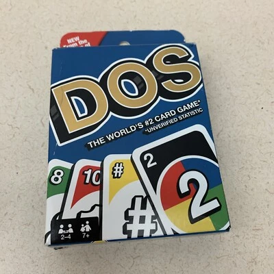Mattel DOS Card Game from Makers of UNO 2-4 Players Ages 7+ - Image 1 of 4
