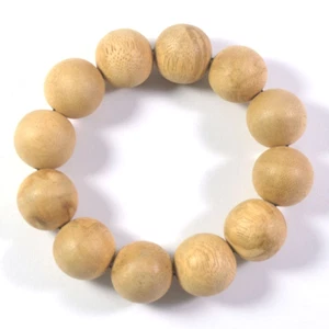 Wild Papua Indonesia Real Agarwood Aquilaria Bracelet 12 Beads 20 mm - Picture 1 of 5