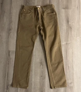 Sid Mashburn Men Button Fly 5 Pocket Canvas Pants Straight Fit 31x32 Made In USA - Picture 1 of 13