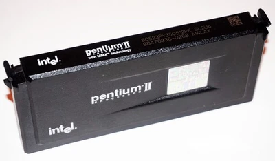 🔥🔥🔥 Intel Pentium II MMX 350 MHz SL2U4 FSB 100 MHz L2 512KB SLOT 1 - Immagine 1 di 3
