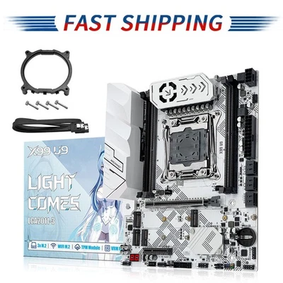  LGA 2011-3 X99 Motherboard DDR4 Gaming NVMe/WIFI M.2, PCIe 3.0 SATA 3.0 TPM 2.0 - Image 1 of 4
