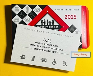 2025 SILVER PROOF quarter set  BOX -COA only. No coins - Picture 1 of 4