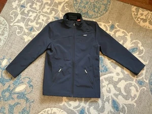 Spyder Softshell Jacket Youth X-Large XL Black Zip Pockets ski hike rain boy EUC - Picture 1 of 7