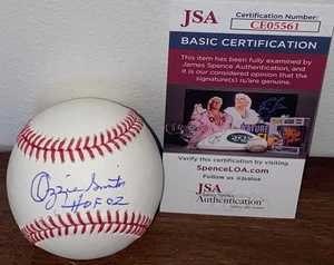 Ozzie Smith Signed Autographed Rawlings MLB Baseball St Louis Cardinals WHOF JSA - Picture 1 of 1