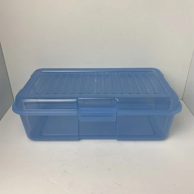 Rubbermaid держатели Snap чехол 6 кварт синий коробка для хранения #2281 сделано в США винтажный 1990-х - Изображение 1 из 4