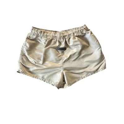 Fear of God Essentials Nylon  Shorts Beige Men's Size L Track Athletic - Image 1 of 4
