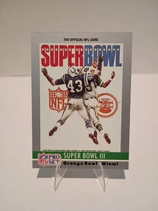 1990 Pro Set Super Bowl #3 Super Bowl Theme Art Jets Vs Colts - Picture 1 of 2