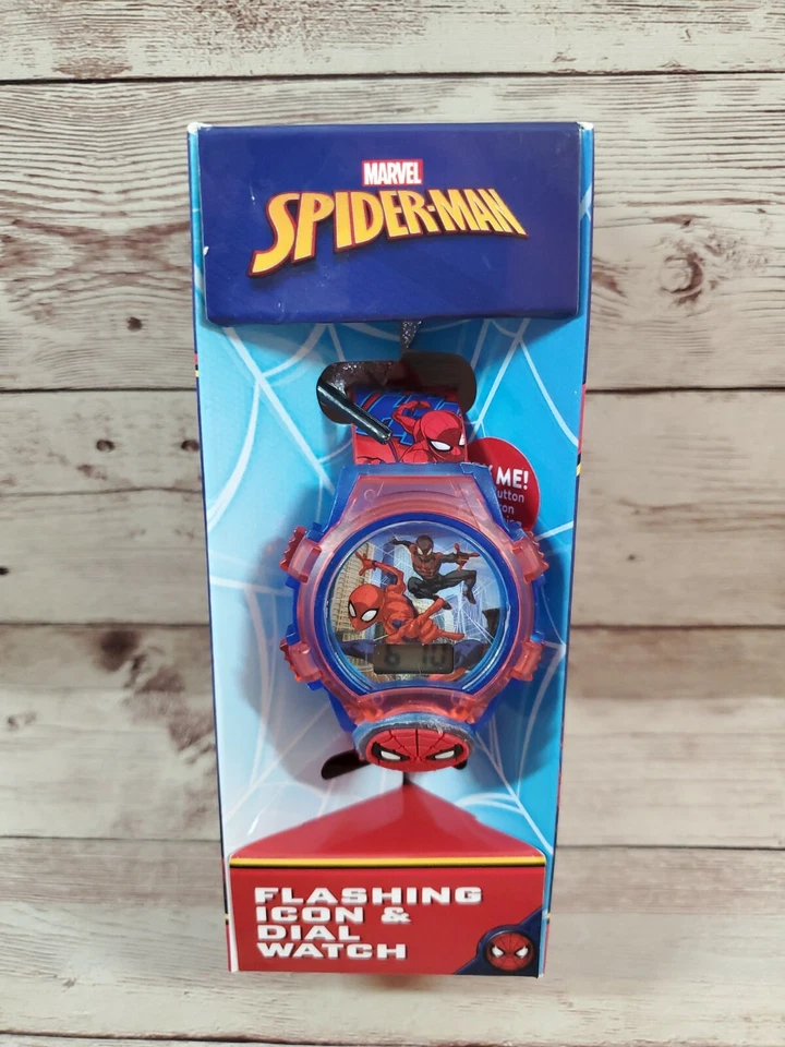 Reloj de pulsera SPIDERMAN niños icono intermitente y luces intermitentes  Foto 1 de 1