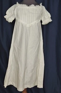 Civil War Era Victorian Cotton Chemise / Dress / Nightgown SM - Picture 1 of 4