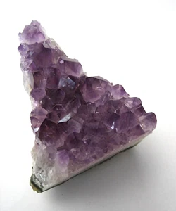 Amethyst Mineralien Stufe 325 g 93 mm gesägte Standfläche Edelstein Deko Uruguay - Foto 1 di 4