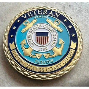 United States Coast Guard Veteran USCG Coin - Picture 1 of 3