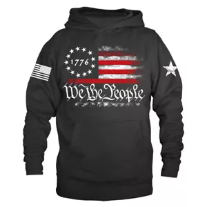 Felpa con cappuccio patriottica We The People Have Had Enough US Flag Costituzione - Foto 1 di 4