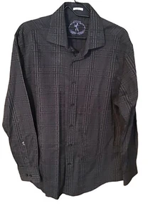 Camicia uomo Bugatchi Uomo grande cotone a forma di vestibilità manica lunga con bottoni. - Foto 1 di 11