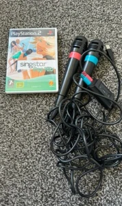 Playstation PS3 Singstar Kabelgebundene Mikrofone Sony & Zwei Spiele Pop Hits & 80’s Hits - Bild 1 von 4