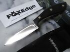 Fox Edge Fixed Blade Dagger Knife Spike Full Tang Black Pakkawood 007 7" Oa New