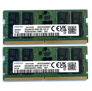 Samsung DDR5 64GB 2X32GB 5600MHz PC5-44800 Laptop SODIMM Memory Ram M425R4GA3BB0 - Picture 1 of 5