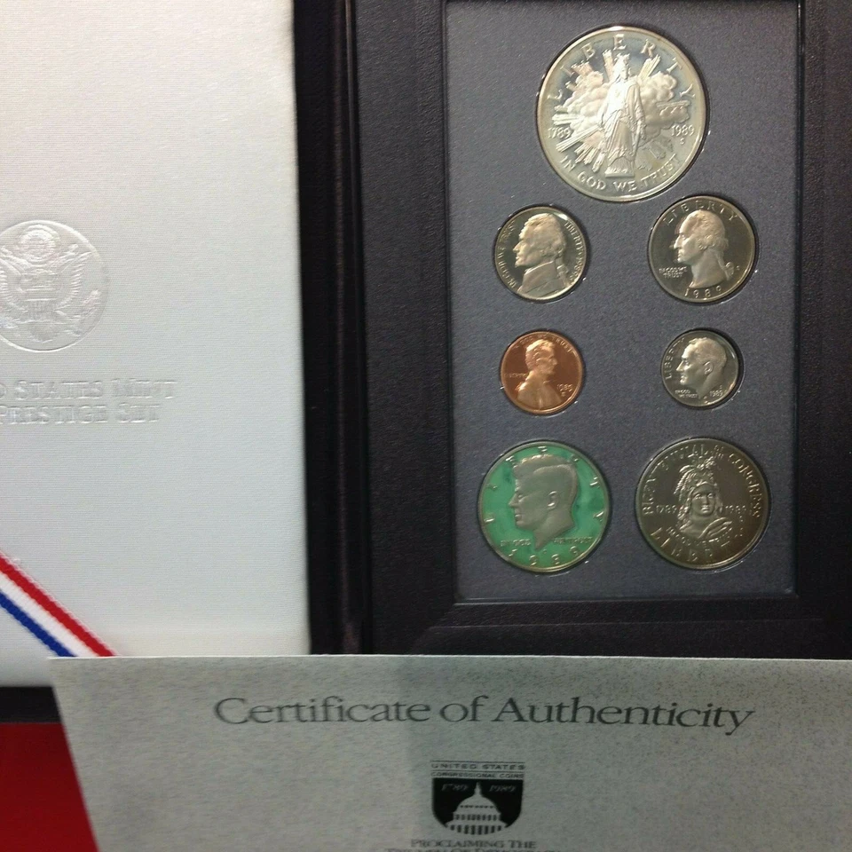 1989-S Proof PRESTIGE SET 7 Coin w/Box and Cert - Image 1 of 1