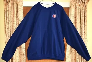 Jersey manga larga Antigua Cubs Crew azul marino XL con logo Cub en el pecho izquierdo - Imagen 1 de 9