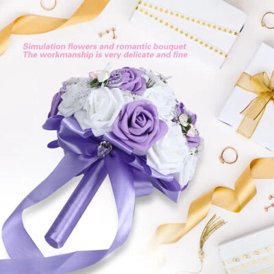 Artificial Wedding Bouquet Simulation Bridal Holding Flower Decoration Wedding - Image 1 of 4
