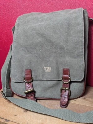Troop London Bag Canvas Shoulder Khaki Green Military Utility - Image 1 of 4