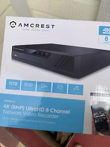 Amcrest NV4108-A2 4K 8CH NVR (1080p/3MP/4MP/5MP/8MP) Network Video Recorder - Picture 1 of 3