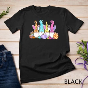 Camiseta Unisex Conejo de Pascua Primavera Gnomo Huevos de Pascua Caza y Cesta Regalo - Imagen 1 de 15