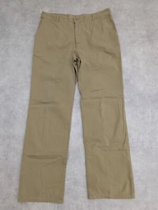 Burberry Trousers Mens W36 L33 Beige Chinos Straight Zip Comfort Smart Casual - Picture 1 of 11