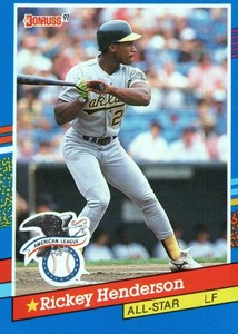 1991 Donruss Rickey Henderson Baseball Card #53 MLB