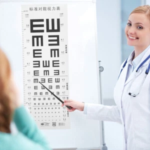 1 Sheet Vision Eye Chart Visual Eye Exam Chart Eye Chart for Kids Home Eye Chart - Imagen 1 de 11