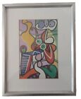 Pablo Picasso Lithograph Print " Still Life With Pedestal Table 10"X6.5"