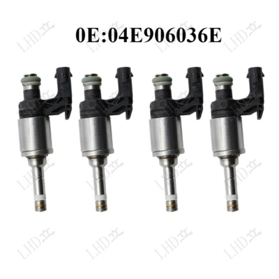 4 шт топливных форсунок 04E906036E для 2013-16 Volkswagen Jetta Hybrid 2017 Jetta S~ - Изображение 1 из 4
