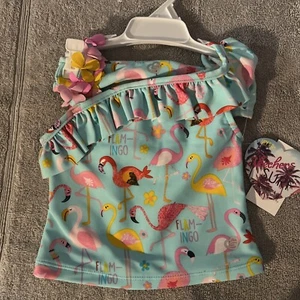 Skechers Surf Toddler Girls Swim Suit Flamingo 12M Summer - Picture 1 of 8
