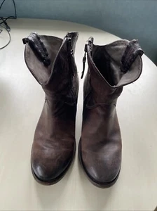 A. S. 98 Airstep Boots Stiefel Stiefeletten Echtleder braun used cool lässig 38 - Bild 1 von 10