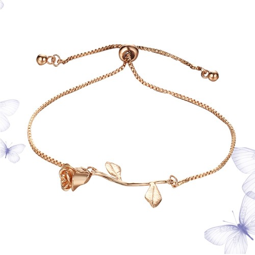 VALENTINO Bracciale rosa giorno elegante donna decorazione a mano